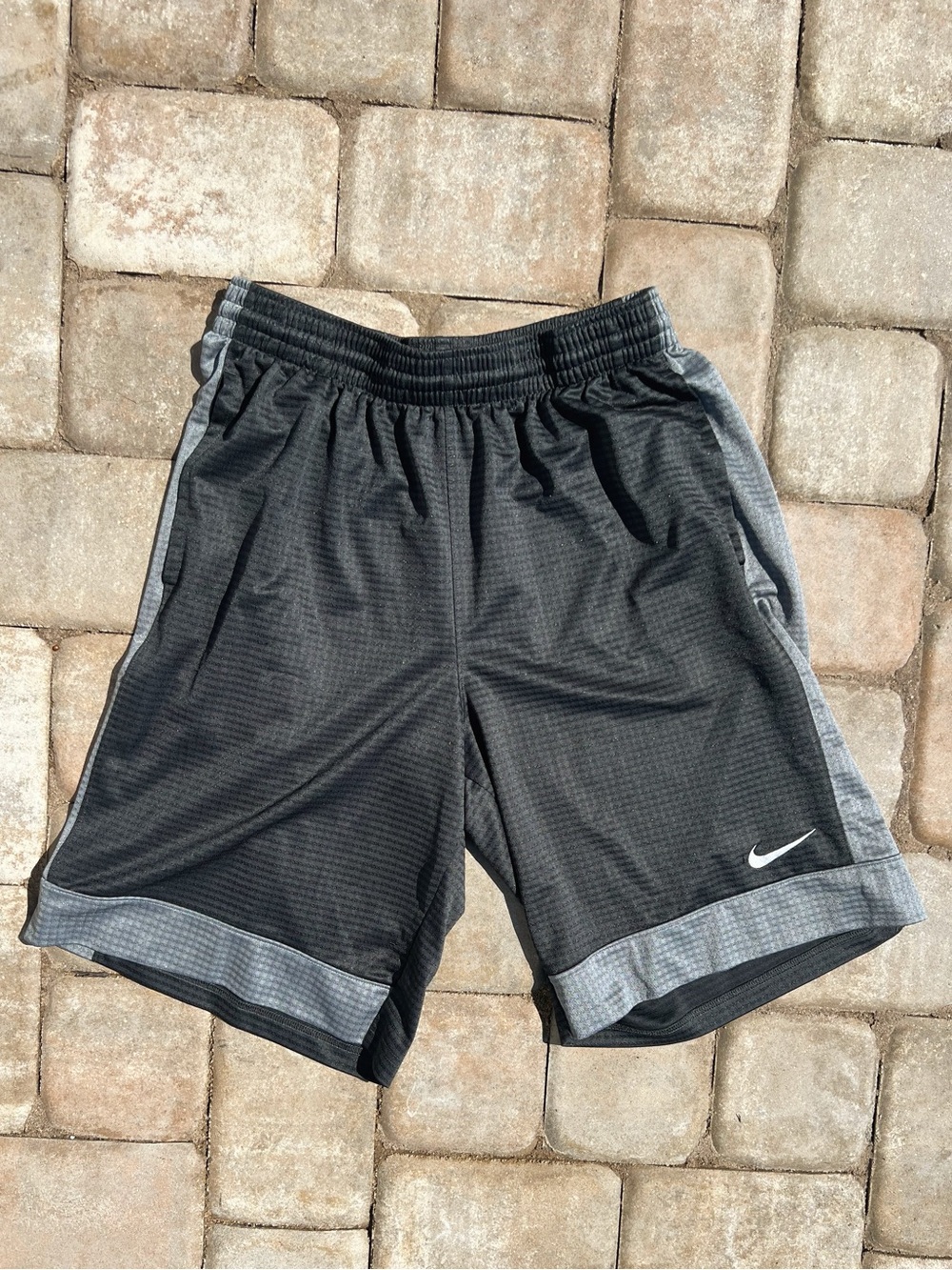 Nike Men’s Black and Gray Athletic Training Shorts